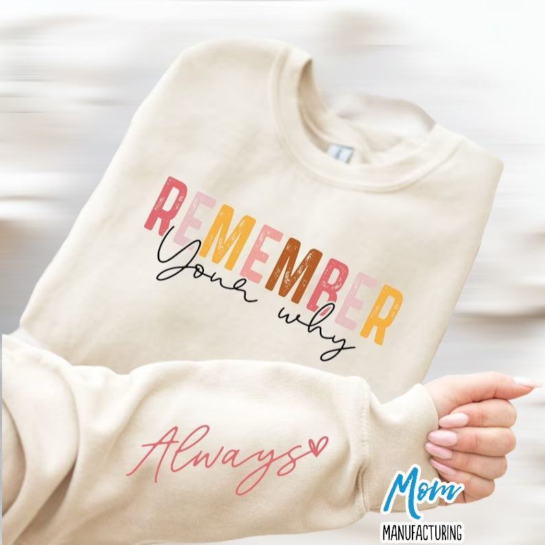 Remember Your Why 💕 Sweater