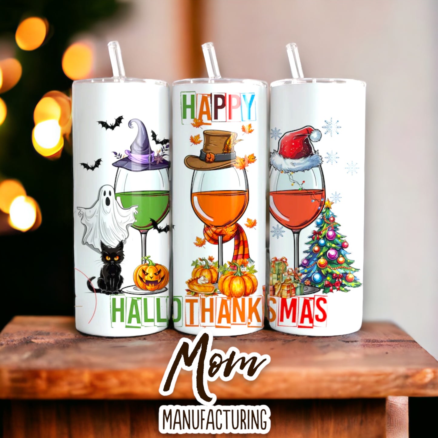 Happy Hallothanksmas Tumbler